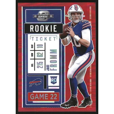 2020 Panini Contenders Optic Red #76 Jake Fromm