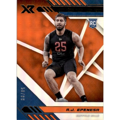 2020 Panini XR Orange #166 A.J. Epenesa