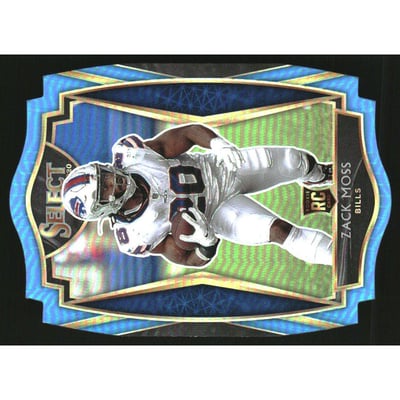 2020 Select Prizm Light Blue Die Cut #169 Zack Moss