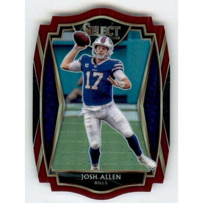 2020 Select Prizm Maroon Die Cut #121 Josh Allen