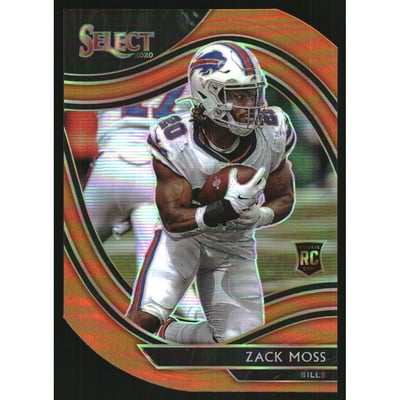 2020 Select Prizm Orange Die Cut #369 Zack Moss