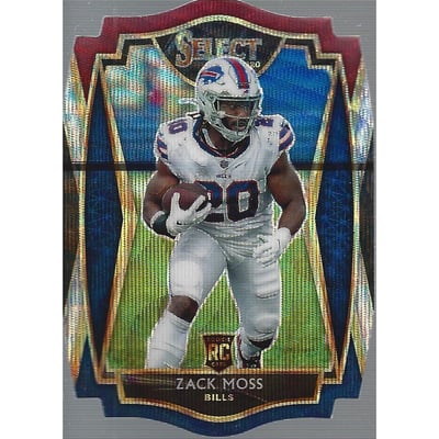2020 Select Prizm Tri Color Die Cut #169 Zack Moss