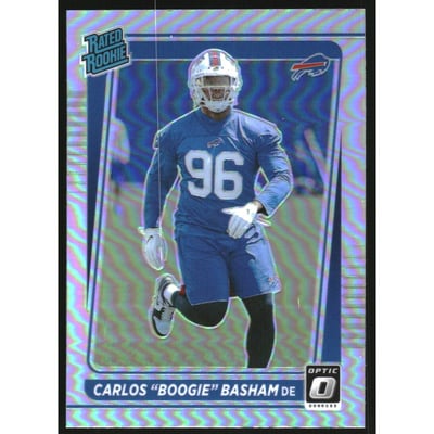 2021 Donruss Optic Rated Rookie Preview Holo #306 Carlos Boogie Basham