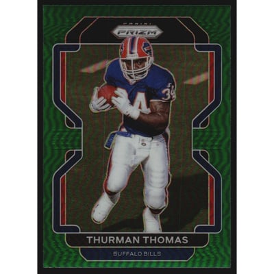 2021 Panini Prizm Prizms Green #123 Thurman Thomas