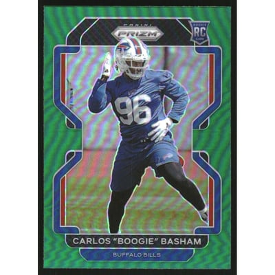 2021 Panini Prizm Prizms Green #436 Carlos "Boogie" Basham