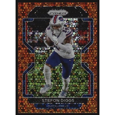 2021 Panini Prizm Prizms Orange Disco #114 Stefon Diggs