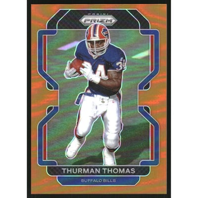 2021 Panini Prizm Prizms Orange #123 Thurman Thomas