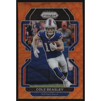2021 Panini Prizm Prizms Orange Wave #115 Cole Beasley