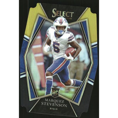 2021 Select Prizm Black and Gold Die Cut #196 Marquez Stevenson
