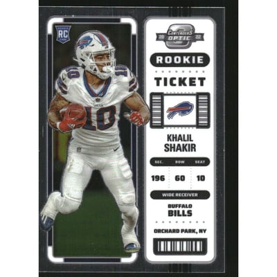 2022 Panini Contenders Optic #81 Khalil Shakir RC