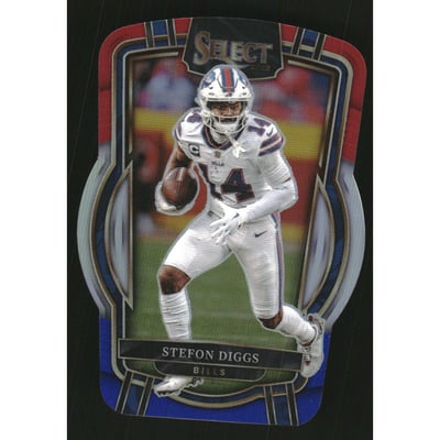2022 Select Prizm Red and Blue Die Cut #289 Stefon Diggs