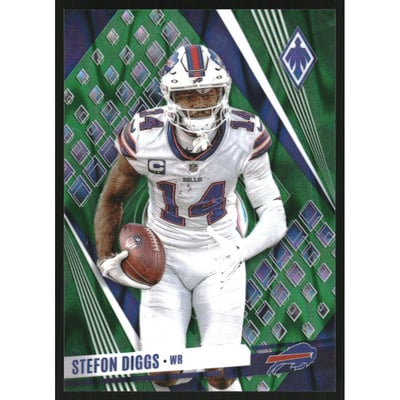 2023 Panini Phoenix SP Green Seismic #74 Stefon Diggs