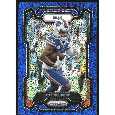 2023 Panini Prizm Prizms Blue Sparkle #35 Stefon Diggs