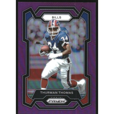 2023 Panini Prizm Prizms Purple #34 Thurman Thomas