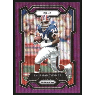 2023 Panini Prizm Prizms Purple Wave #34 Thurman Thomas