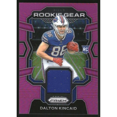 2023 Panini Prizm Rookie Gear Prizms Pink #20 Dalton Kincaid