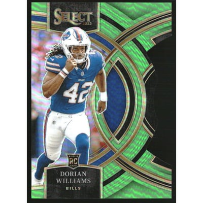2023 Select Prizm Neon Green Die Cut #110 Dorian Williams