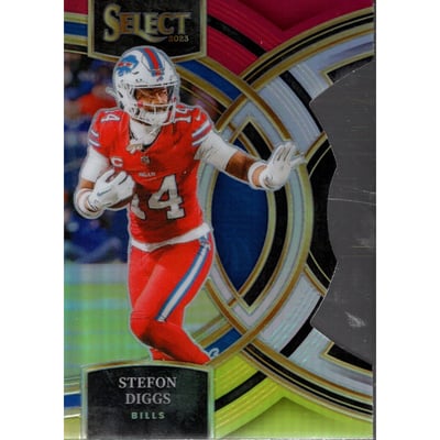2023 Select Prizm Red and Yellow Die Cut #187 Stefon Diggs