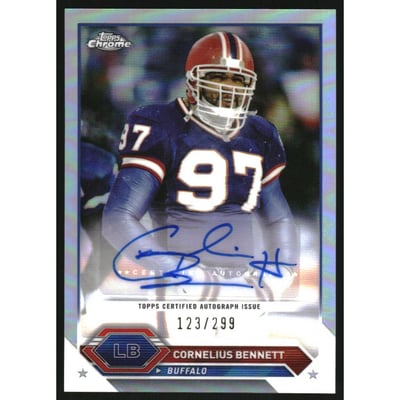 2023 Topps Composite Chrome Autographs Refractors #TCACB Cornelius Bennett