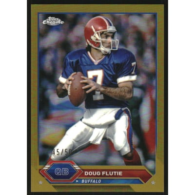 2023 Topps Composite Chrome Gold Refractors #35 Doug Flutie