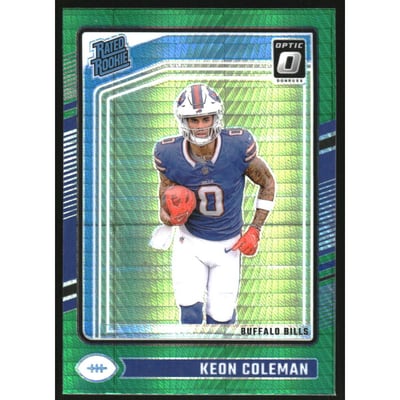 2024 Donruss Optic Green Hyper #263 Keon Coleman RR