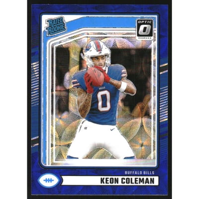 2024 Donruss Optic Rated Rookies Preview Blue Scope #358 Keon Coleman