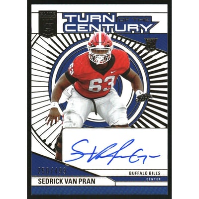2024 Elite Turn of the Century Autographs #79 Sedrick Van Pran/499