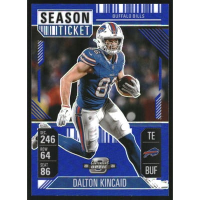 2024 Panini Contenders Optic Blue #6 Dalton Kincaid