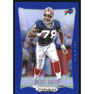 2024 Panini Prizm Deca Prizms Blue #38 Bruce Smith