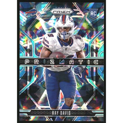 2024 Panini Prizm Prizmatic Prizms Blue Ice #18 Ray Davis