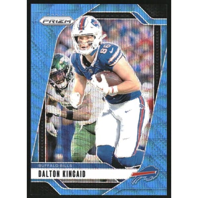 2024 Panini Prizm Prizms Blue Wave #30 Dalton Kincaid