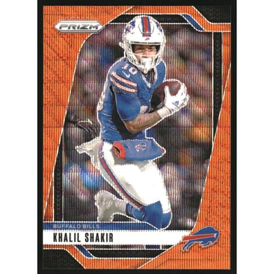 2024 Panini Prizm Prizms Orange Wave #31 Khalil Shakir