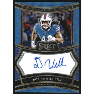 2024 Select Signatures Prizm Light Blue #55 Dorian Williams