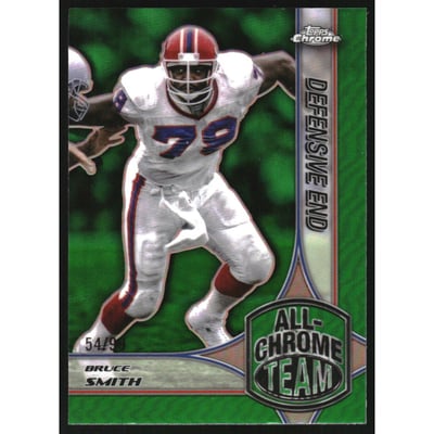 2024 Topps Chrome All Chrome Team Green Refractors #ACT13 Bruce Smith