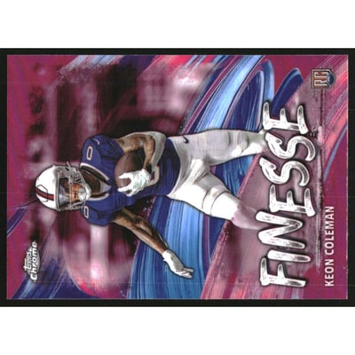 2024 Topps Chrome Finesse Pink Refractors #F18 Keon Coleman