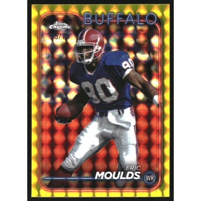 2024 Topps Chrome Yellow Geometric Refractors #12 Eric Moulds