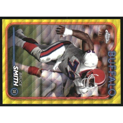 2024 Topps Chrome Yellow Wave Refractors #8 Bruce Smith