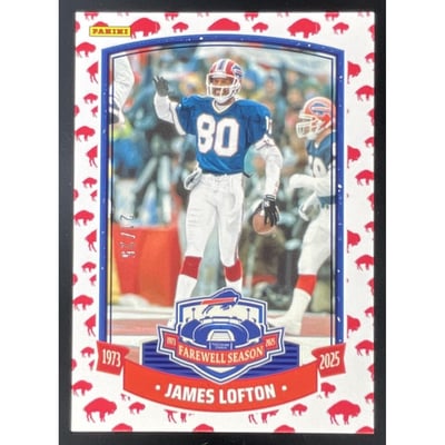 2025 Panini Farewell Season Buffalo Bills #BILLS-17 James Lofton /25
