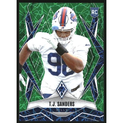 2025 Panini Phoenix Green Lazer #181 T.J. Sanders