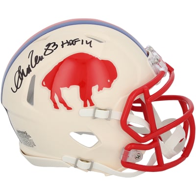 Andre Reed Buffalo Bills Autographed Fanatics Authentic Riddell Retro Speed Mini Helmet with "HOF 14" Inscription