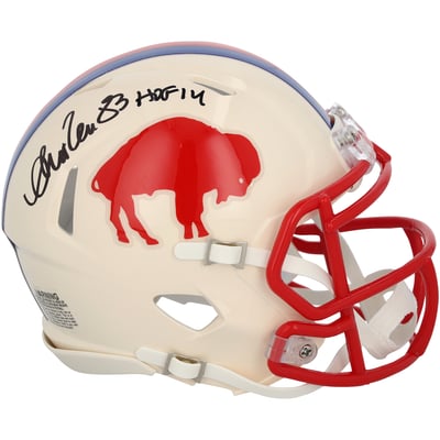 Andre Reed Buffalo Bills Autographed Fanatics Authentic Riddell Retro Speed Mini Helmet with "HOF 14" Inscription