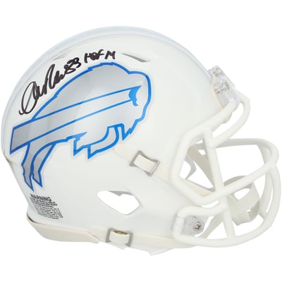 Andre Reed Buffalo Bills Autographed Fanatics Authentic Riddell Rivalry Speed Mini Helmet with "HOF 14" Inscription