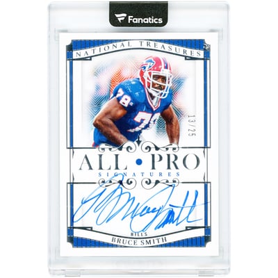 Bruce Smith Buffalo Bills Autographed 2025 Panini National Treasures All Pro Signatures #APS-BSH #13/25 Card
