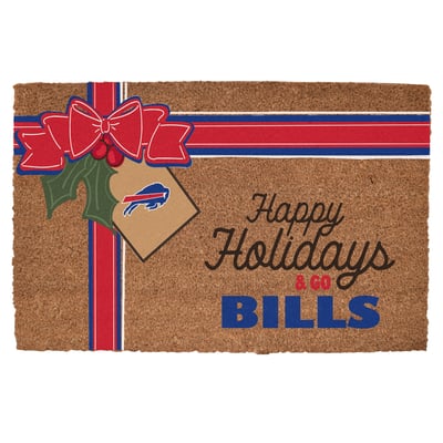 Buffalo Bills 20" x 30" Holiday Gift Wrap Coir Door Mat
