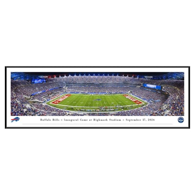 Buffalo Bills 2026 Inaugural Game at Highmark Stadium 13.75'' x 40.25'' Standard Framed Panoramic