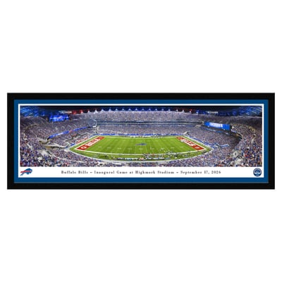 Buffalo Bills 2026 Inaugural Game at Highmark Stadium 15'' x 41.5'" Select Frame Panoramic