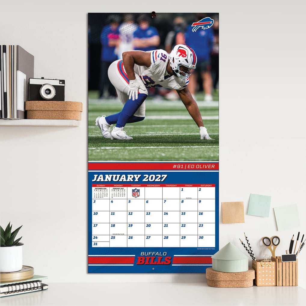 Buffalo Bills 2027 12” x 12” Team Wall Calendar