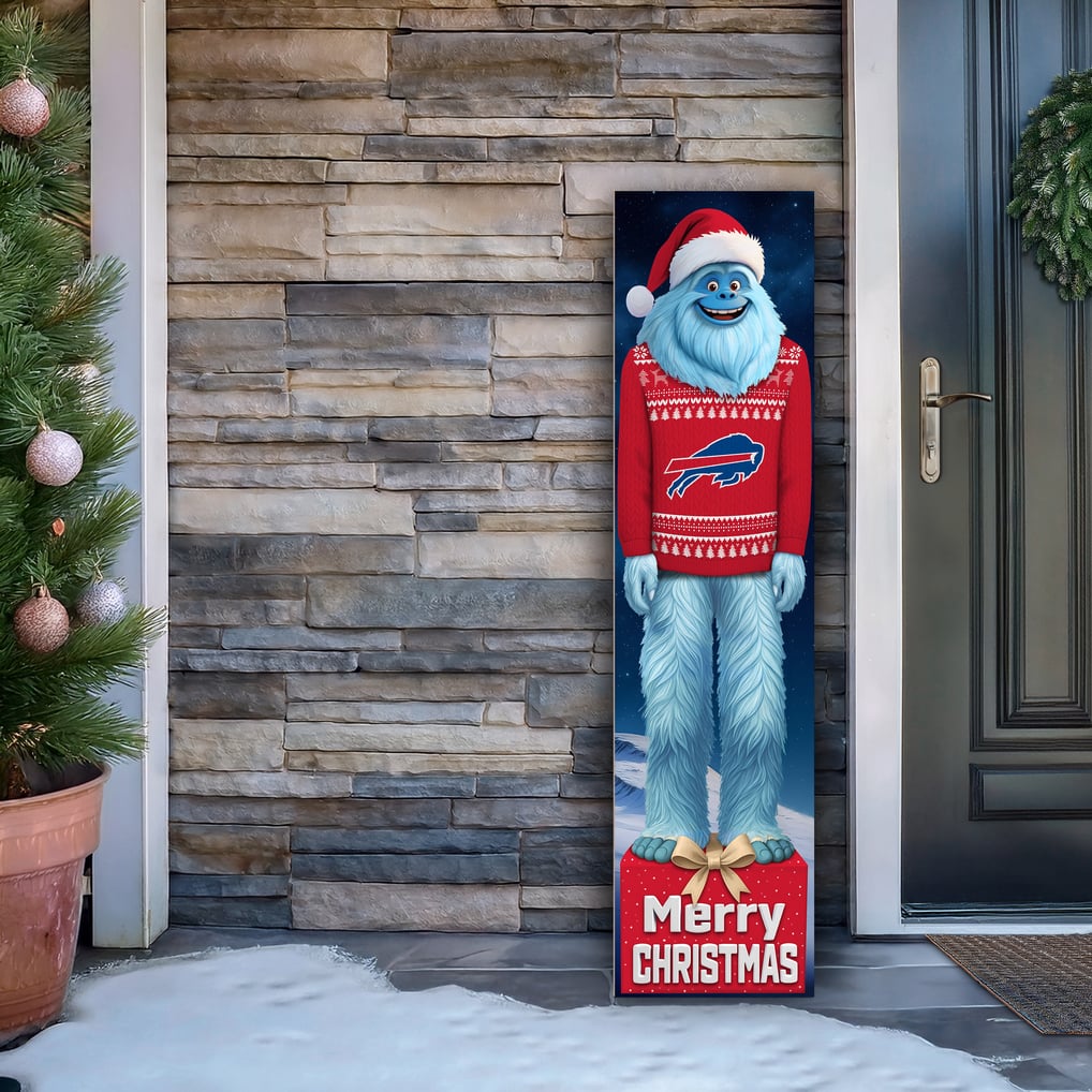 Buffalo Bills 48" Yeti Christmas Leaner
