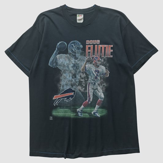 Buffalo Bills Fruit of the Loom 90s T-shirt - Black - L by Fanatics Real Vintage