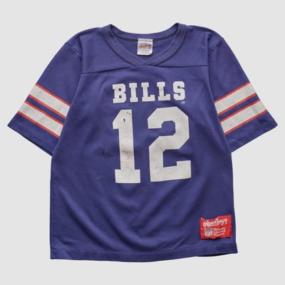 Buffalo Bills Rawlings 90s T-shirt - Navy - Yth M by Fanatics Real Vintage